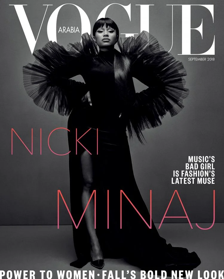 Nicky Minaj Covers Vogue Arabia September 2018 As 'Queen' Hits #1